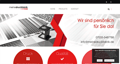 Desktop Screenshot of meinedruckfabrik.de